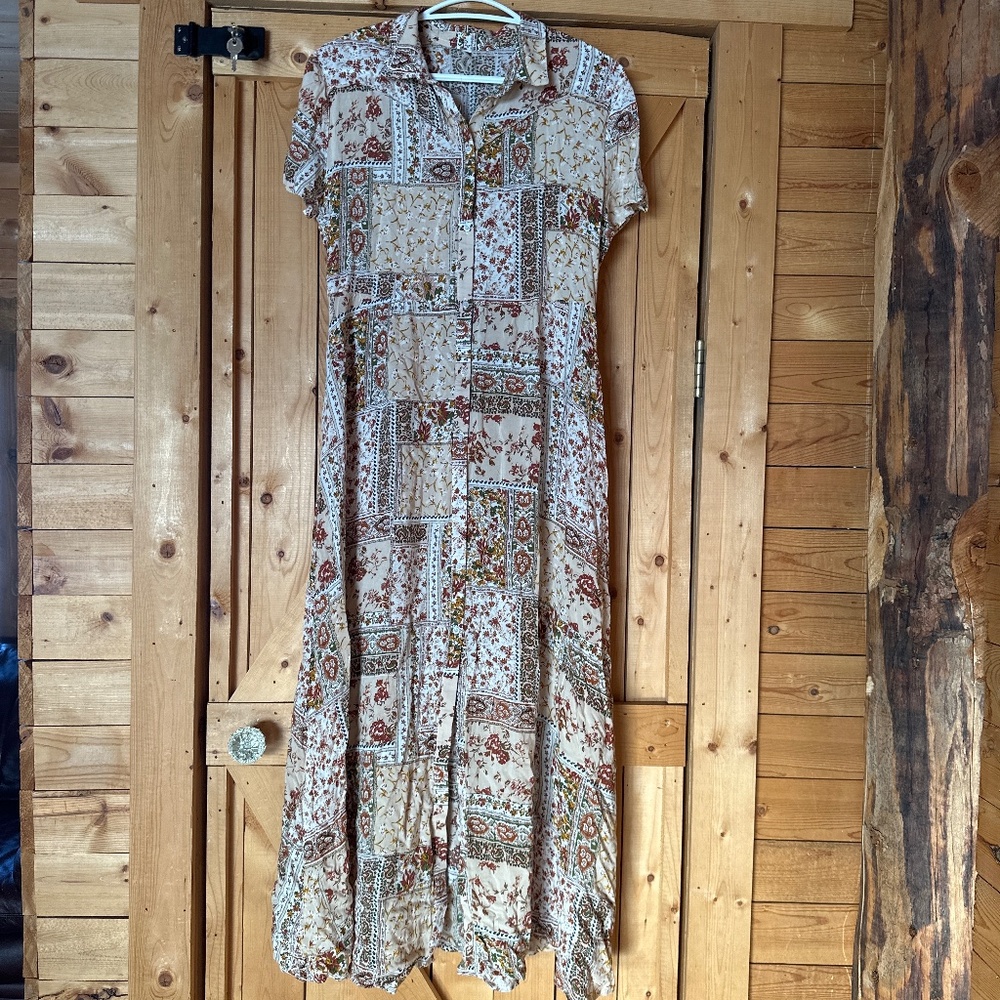 Patchwork midi dress - Picture 2 of 4